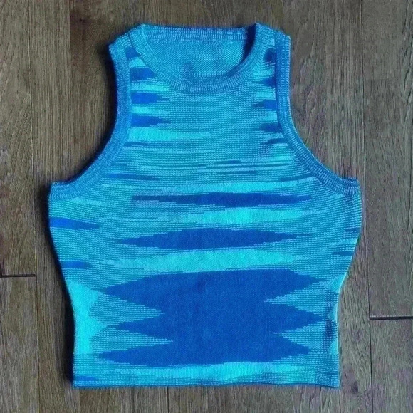 No Brand Cropped Cotton Sweater Tank No‎ Size Artsy Indie 90’s Y2K - Picture 1 of 3